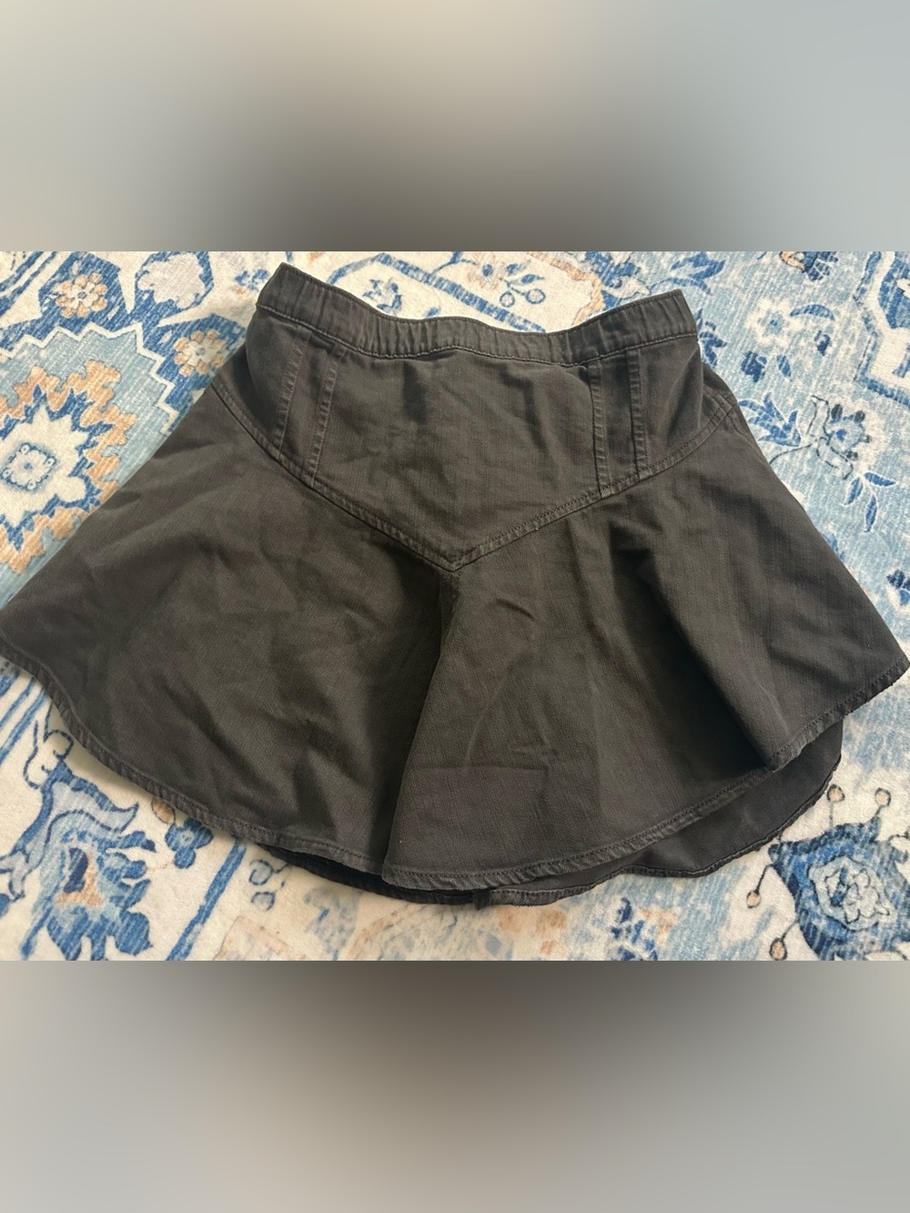 Aerie Gray Flared Mini Skirt (NWT)